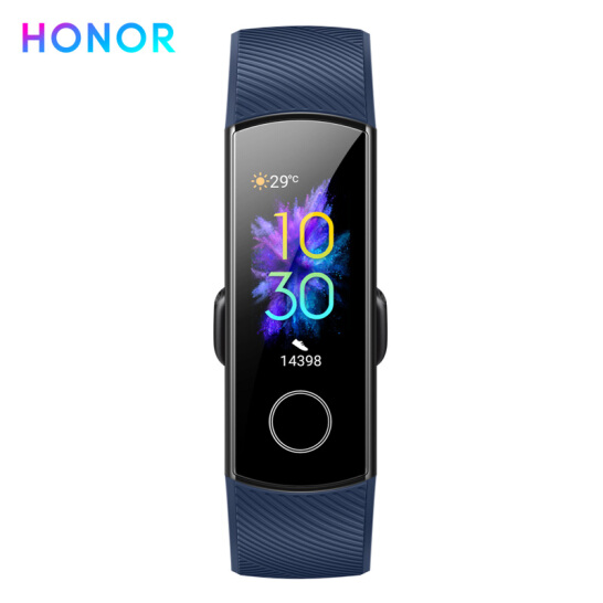 荣耀手环5 午夜蓝 智能运动 幻彩屏触控 表盘市场 睡眠、血氧检测 实时心率 50米防水+泳姿识别 移动支付